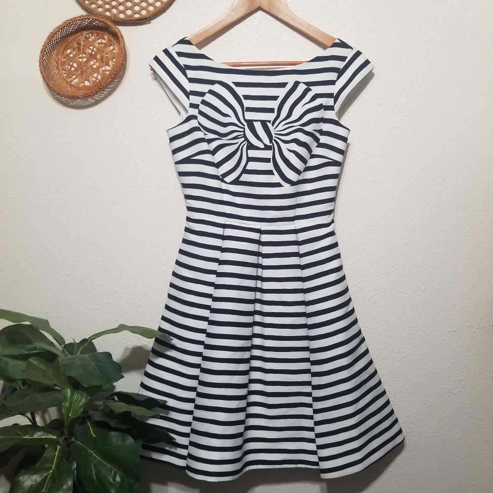 Kate Spade bow stripe Mariella dress 00
